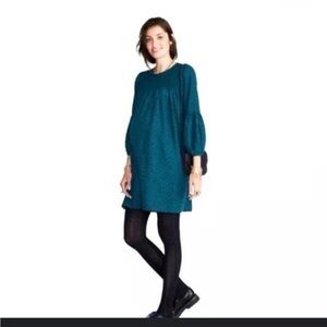 HATCH Maternity “Arizona” Floral Print Dress — Size 2 (Teal/Green)